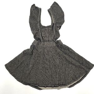 Art Class Girls Striped Black and Cream Dress Size 5T